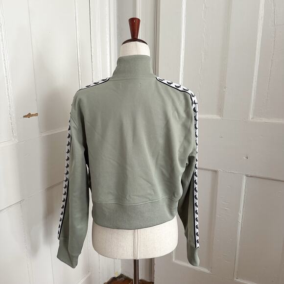 Fred Perry Green & White Track Jacket - Picture 3 of 5